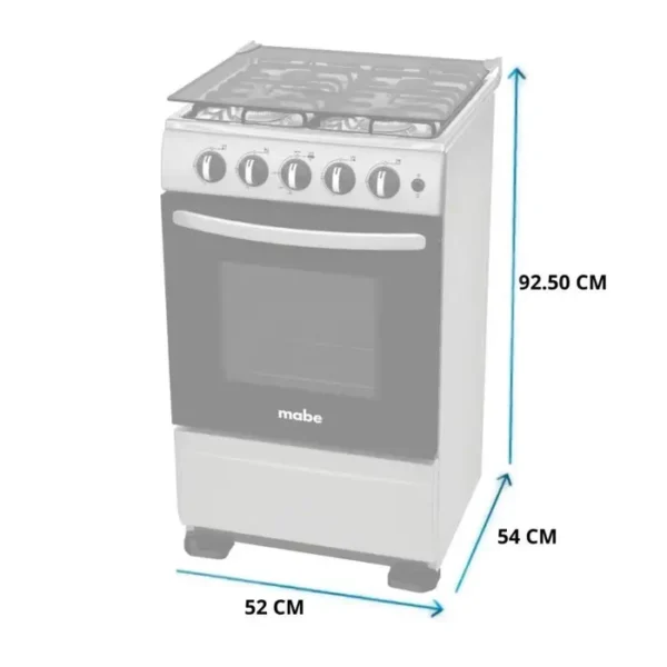 Estufa de Gas Mabe 20" SIL EMA5120SGO - Image 4